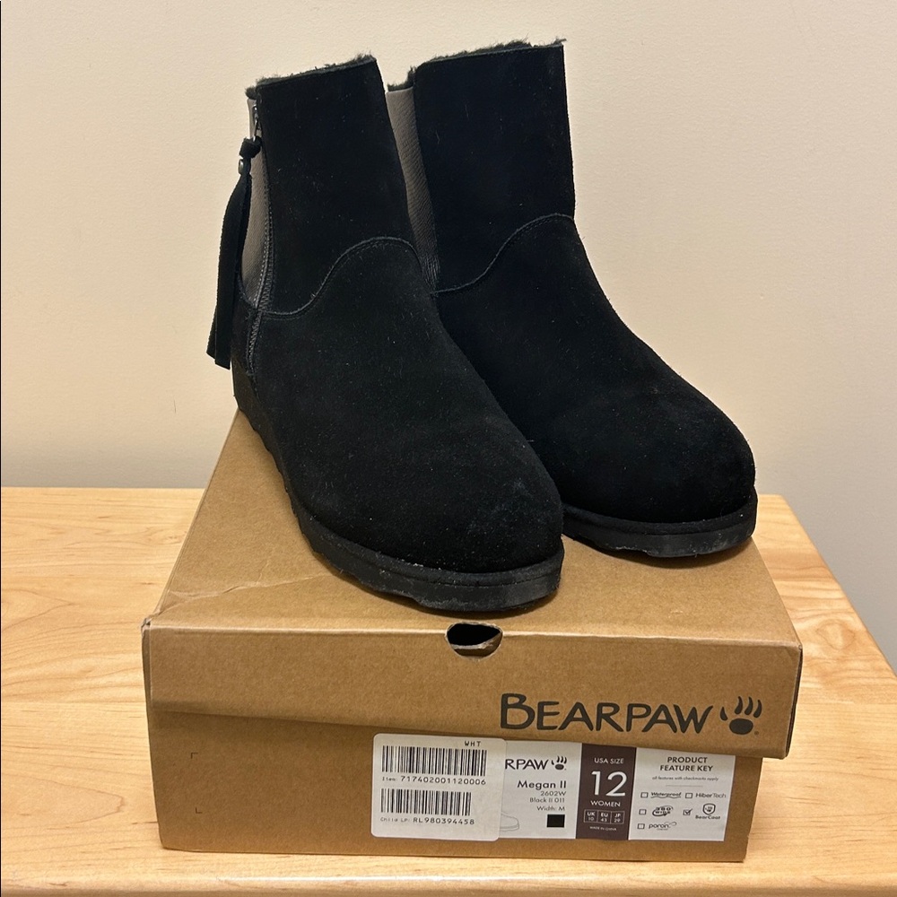 BearPaw Megan II Women's Boots - Classic Black - size 12M